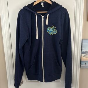 Govt Mule Toylur Navy Zip-Up Hoodie with Graphic Logo